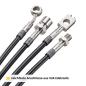 Preview: Steel braided brake line set (A4762-VH), Alfa 155 2.0 TWIN SPARK 16V